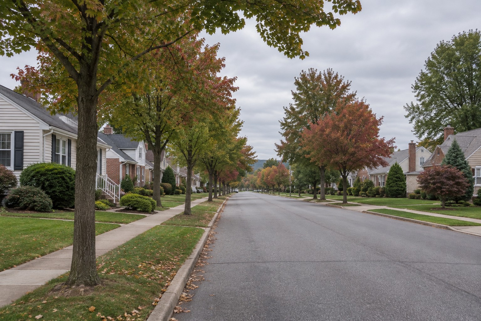 A Hershey Pennsylvania residential street, illustrative