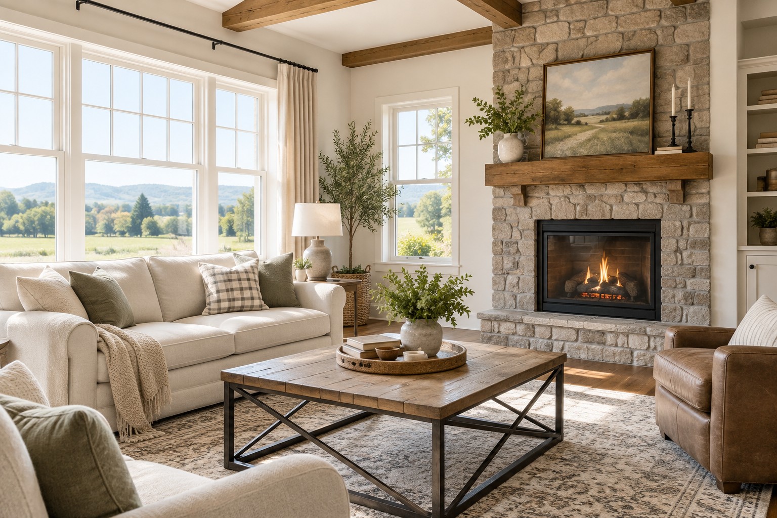 A bright central Pennsylvania home interior, illustrative